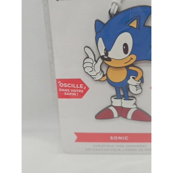Hallmark Sonic The Hedgehog Wiggles on Tree Metal Ornament - Picture 4 of 7